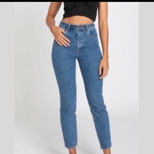 Rollas Dusters High Rise Slim jeans G'day Mate size 27